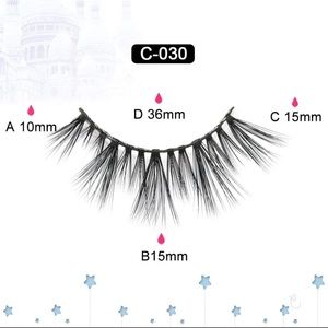 Mink lashes made on a cotton band for extra comfort